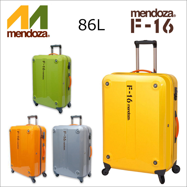 正規品 Mendoza メンドーザ スーツケース F 16 64cm 86l 軽量 Mサイズ キャリー かわいい おしゃれ バッグ キャリーバック キャリーバッグ キャリーケース コンサイス 旅行バッグ 中型 デザイン トラベル 旅行 旅行用品 コンサイスストア